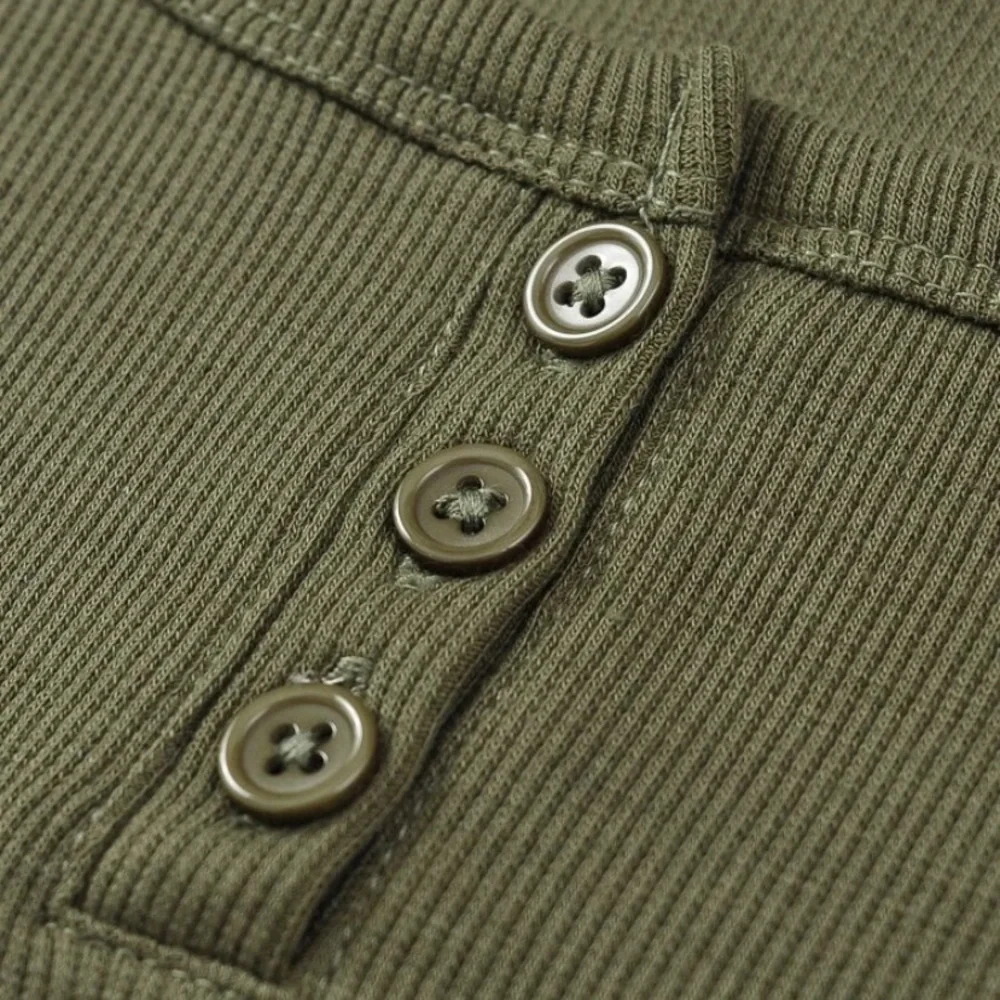 SHEIN Solid Button Rib-Knit Tank Top - Picture 4 of 4